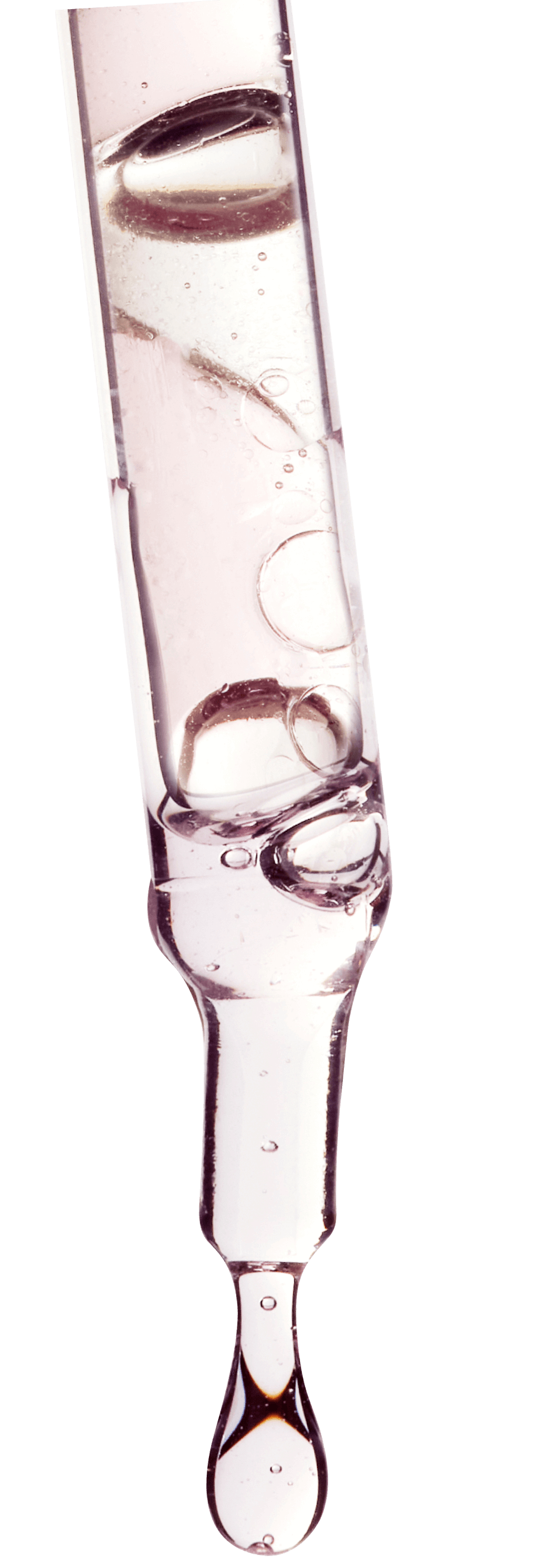 Drop of serum coming out of the pipette